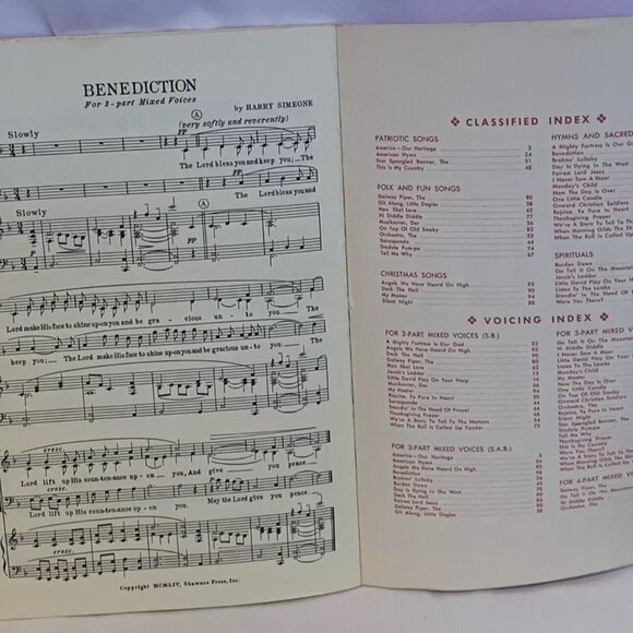 Youth Sings by Harry Simeone Fred Waring Music Presents 40 Songs For Teen Groups - Picture 5 of 5